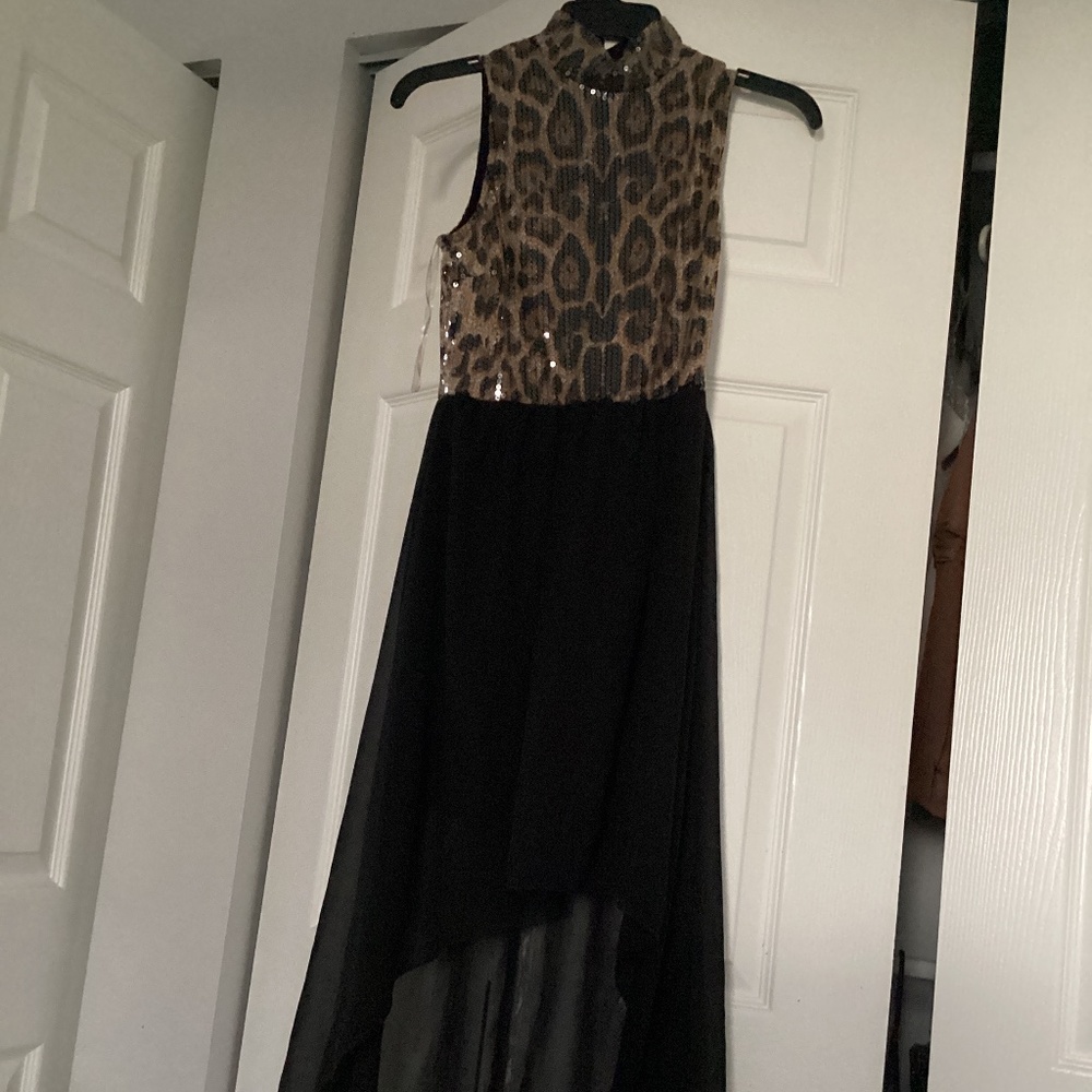 Leopard Sequin Dress